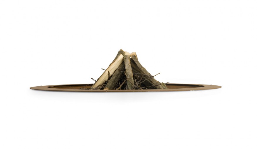 Yard Fireplace AK 47 Hole