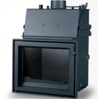 Fireplace with water jacket csd aqua line 30kw